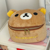 San-X Rilakkuma Bear Plush Zipped Makeup Case