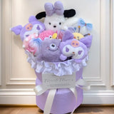 Sanrio Cinnamoroll Pochacco Kuromi Pompompurin Plush Flower Bouquet