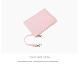 Heart PU Leather Laptop Bag Pastel Handbag Top Handle Japanese Style School Bag