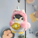 Penguin Ebi Fried Shrimp Prawn Plush Keychain 10cm