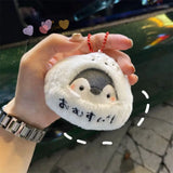 Penguin Ebi Fried Shrimp Prawn Plush Keychain 8cm