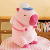 Kawaii Snack Attack: Hamburger Capybara Dog Pig Capibaras Pizza Bubble Tea Cushion Plush