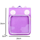 Transparent Window Backpack Bag Rucksack Cat Paws Kawaii Japanese
