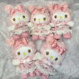 My Melody Maid Pink Lace Skirt Stuffed Plush Keychain My Sweet Piano
