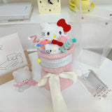 Sanrio Cinnamoroll Pochacco Kuromi Pompompurin Plush Flower Bouquet