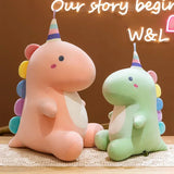 Pastel Party Dinosaur Plush Rainbow Plush Toy