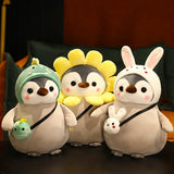 Penguin Dinosaur Sunflower Plush Toy