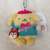 Sanrio Ramune Series Plush Keychain Pompompurin My Melody Kawaii Hello Kitty Kuromi Pendant (10cm)