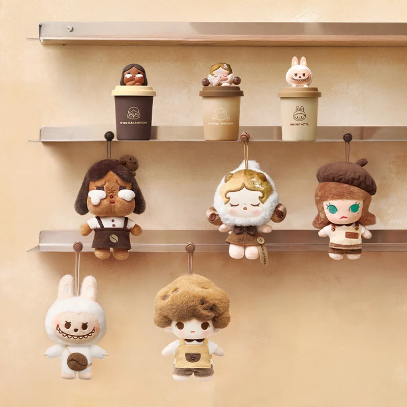 Genuine POP MART POP BEAN Coffee Factory Series Plush Pendant