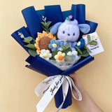 Sanrio Kawaii Hello Kitty Kuromi Hangyodon Handmade Plush Bouquet