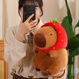 Kawaii Snack Attack: Hamburger Capybara Dog Pig Capibaras Pizza Bubble Tea Cushion Plush