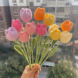 Tulip Crochet Flowers Handmade