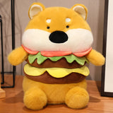 Kawaii Snack Attack: Hamburger Capybara Dog Pig Capibaras Pizza Bubble Tea Cushion Plush - LoveJojo