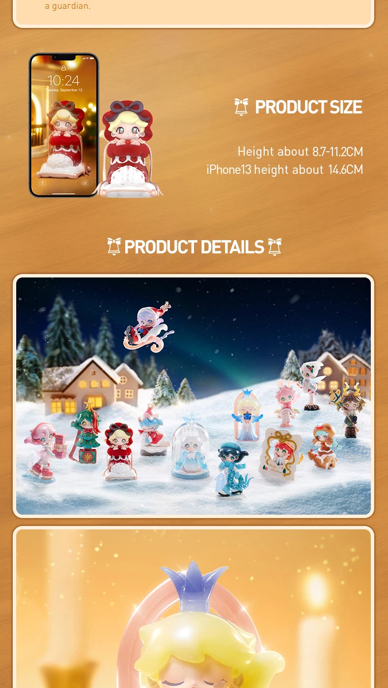 Genuine Pop Mart Azura Warm Christmas Series Figures Blind Box