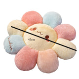 Smiley Sunflower Flower Plush Donut Pet Cushion Mat Pillow Pastel
