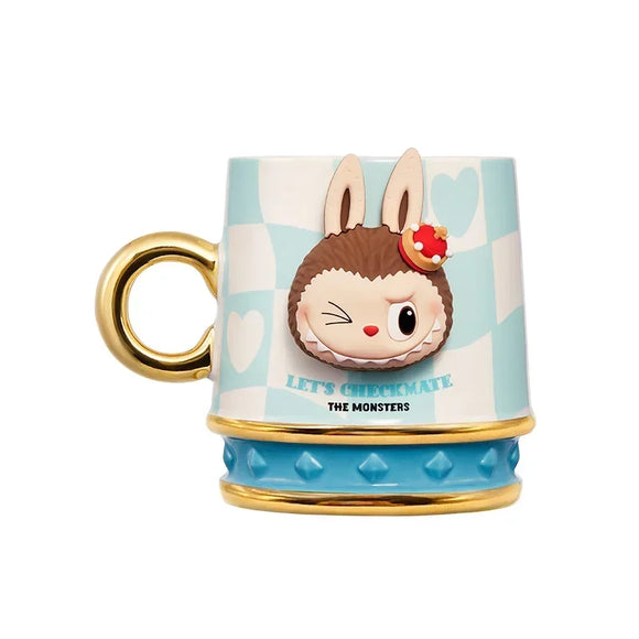 Genuine Pop Mart The Monsters Labubu 'Let's Checkmate' Series Mug