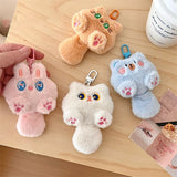 Cute Plush Cat Keychain – Kawaii Long Tailed Doll, Bag Pendant Accessory - Dimensions: 7.5 * 11cm, 7.5 * 10.5cm