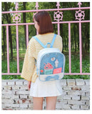Clear Transparent Bow School Backpack Rucksack Japanese School