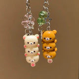 Rilakkuma Bear Pendant Phone Charms Keychains
