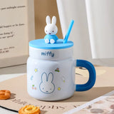 Miffy Ceramic Cup With Straw 540ml