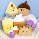 Kawaii Snack Attack: Hamburger Capybara Dog Pig Capibaras Pizza Bubble Tea Cushion Plush - LoveJojo