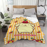 Sanrio PomPomPurin Fleece Throw Blanket