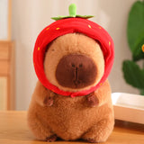 Kawaii Snack Attack: Hamburger Capybara Dog Pig Capibaras Pizza Bubble Tea Cushion Plush