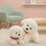 Teddy Dog Bichon Frise Puppy Plush White Stuffed Soft Animal Toy