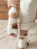 Fluffy Fuzzy Animal Cat Paw Print Socks Warm for Winter and Cold Weather