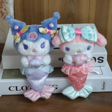 Sanrio Mermaid Cute Kuromi Hello Kitty Pochacco Plush Keyring