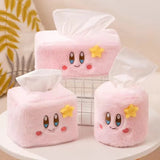 Star Kirby Plush Tissue Box Storage Pink Holder Case Home Decoration