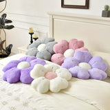 Flower-Shaped Plush Throw Pillow Cushion