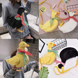 Duck Plush Purse Goose Crossbody Shoulder Messenger Bag - LoveJojo