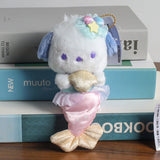Sanrio Mermaid Cute Kuromi Hello Kitty Pochacco Plush Keyring