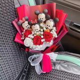 Disney Mickey Mouse Minnie Mouse Plush Bouquet Flowers