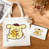 3 Piece Set PomPomPurin Canvas Tote Bag