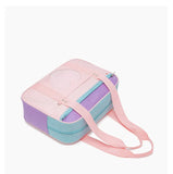 Heart PU Leather Laptop Bag Pastel Handbag Top Handle Japanese Style School Bag