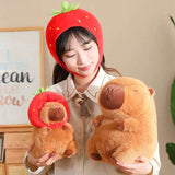 Kawaii Snack Attack: Hamburger Capybara Dog Pig Capibaras Pizza Bubble Tea Cushion Plush