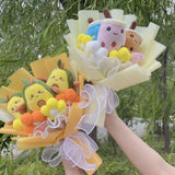 Bubble Tea Avocado Plushie Bouquet Milk Tea Boba