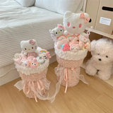 Kawaii Kuromi My Melody Hello Kitty Plush Doll Bouquet Sanrio