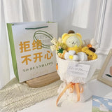 Sanrio Cinnamoroll Pochacco Kuromi Pompompurin Plush Flower Bouquet