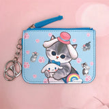 Mofusand x Sanrio Card Holder Coin Purse Keyring