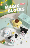 Hello Kitty Lego Building Block Sanrio Figure Kuromi My Melody Pon Pon Purin Pochacco