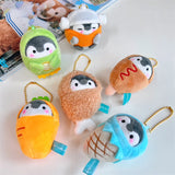 Penguin Ebi Fried Shrimp Prawn Plush Keychain 10cm