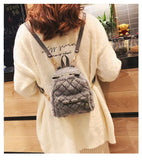 Faux Fur Mini Rabbit Ear Backpack - LoveJojo