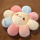 Smiley Sunflower Flower Plush Donut Pet Cushion Mat Pillow Pastel
