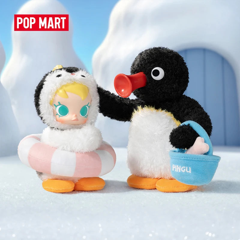 Genuine Pop Mart Baby Molly × Pingu Happy Fishing Series Vinyl