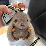 Soft Plush Fur Rabbit Keychain