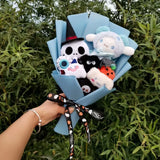 Sanrio Hello Kitty Halloween Cinnamoroll Kuromi Kawaii Plush Bouquet