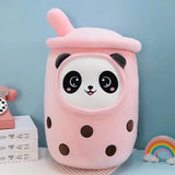Cute Bubble Tea Plush Toy Stuffed Milk Tea Soft Boba Fruit Tea Cup Plushie